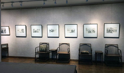 房显庭山水画作品展在山东省文艺创作研究院美术馆开幕